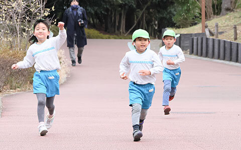 マラソン大会（年長）の様子